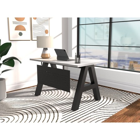 We'Re It A-Frame Writing Desk W/ Modesty Panel, 30 in D X 30 in H, 48 in W X Laminate AF4830-MOD-459